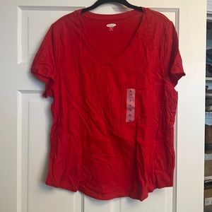 Old navy XL. Red vneck shirt.